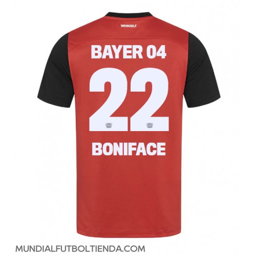 Camiseta Bayer Leverkusen Victor Boniface #22 Primera Equipación Replica 2024-25 mangas cortas